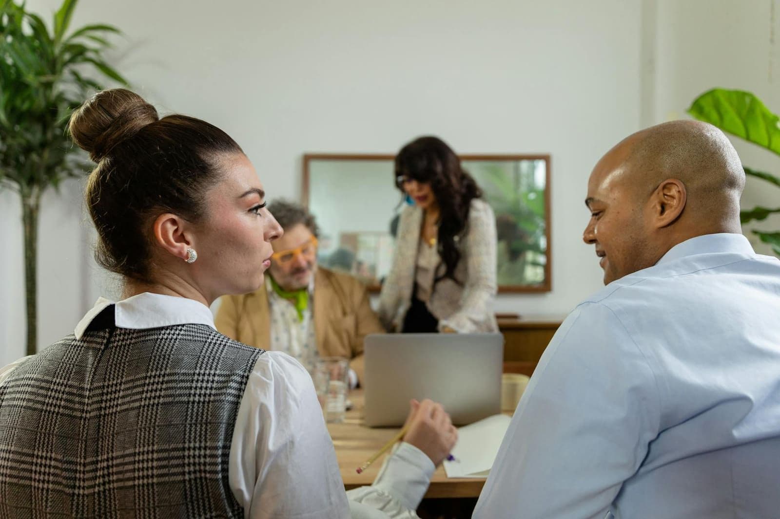 A business team in a planning meeting